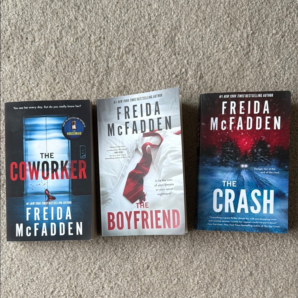 Freida McFadden Book Set - The Coworker, The Boyfriend, The Crash